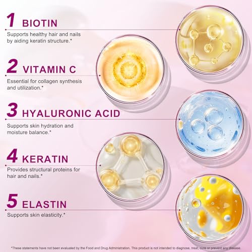 bnHUlMXw Multi Collagen Peptides Powder 16oz Unflavored (Grass-Fed Bovine, Types I–V, with Vitamin C & Hyaluronic Acid) — view 5