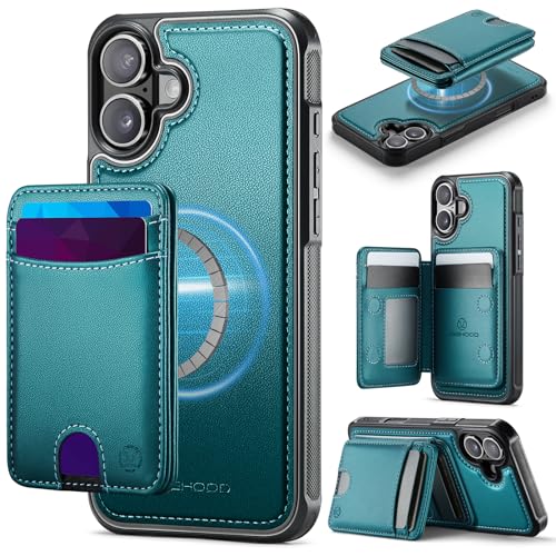 owlhold for iPhone 17 6.3" Wallet Case with Card Holder, Teal