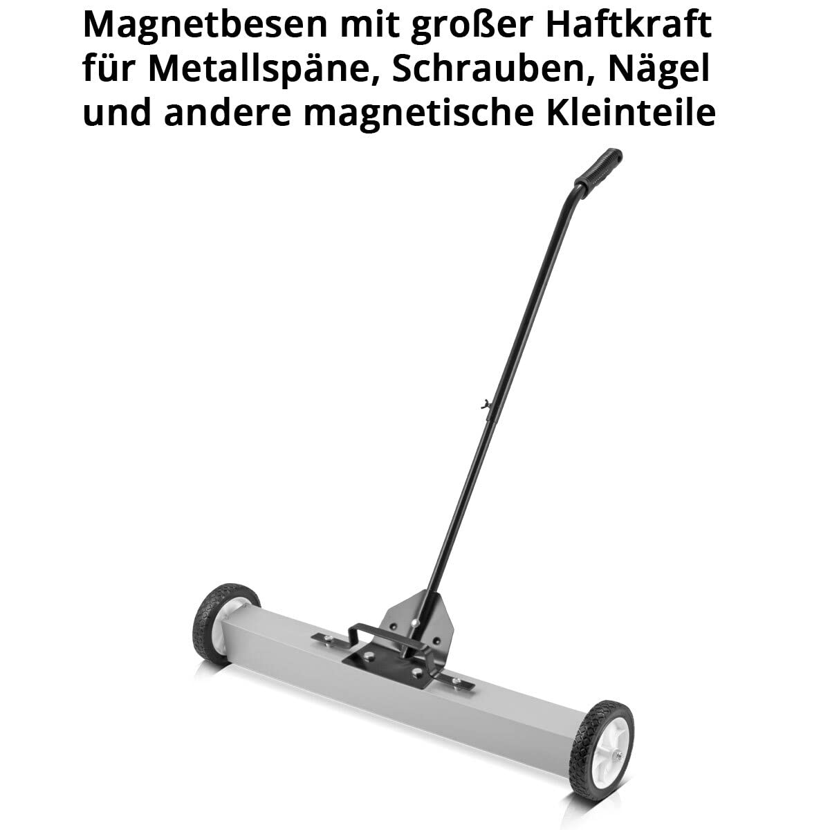 STAHLWERK Magnet-Bodenkehrer MBK-36 ST mit 914 mm Breite und 22,5kg Fassungsvermögen, Magnetbesen/Spänesammler/Magnetische Kehrmaschine für Metallspäne, Schrauben und andere magnetische Kleinteile