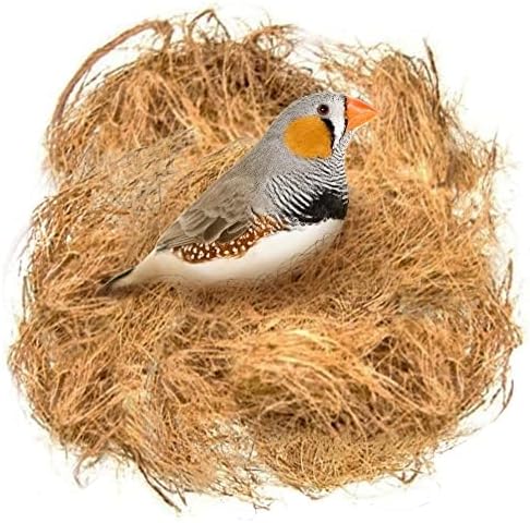 Miniatura 3 de CoCoo Fibra de coco para pájaros, para proyectos de arte y manualidades, material de anidación de periquitos para ropa de cama cómoda en caja nido,