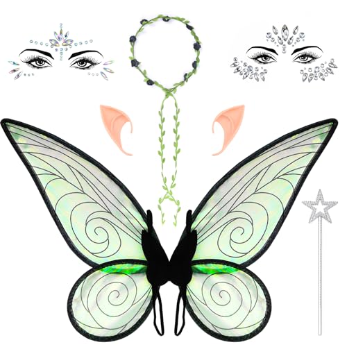 green2) Ailes de fée pour adultes et enfants, ailes de fée papillon green2) Ailes de fée pour adultes et enfants, ailes de fée papillon