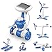 YQZ 6 in 1 Kit Robot Solare STEM, Set di Giocattoli per la Costruzione di Robot Fai-da-Te, Kit Robot per esperimenti scientifici educativi