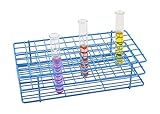 Blue Epoxy Coated Steel Wire Test Tube Rack, 72 Holes, Outer Diameter Permitted of Tubes 15-16mm or...