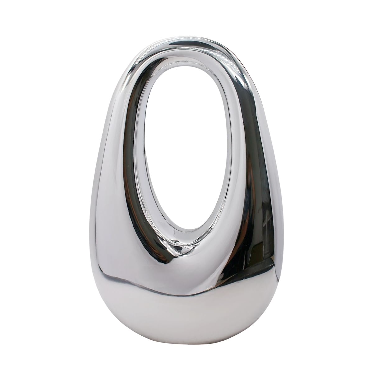 PENGZHI Women Acrylic Clutch Purse Egg Shape Evening Bag Metallic Top Handle Handbag Mirror Shoulder Bag for Wedding Party