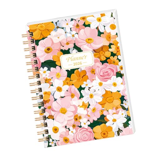 2026 Planificador Semanal,Organizador de Planificación con Encuadernación Espiral para Diario | Libro De Agenda - para Amigos Familia Estudiantes Universitarios y Mujeres
