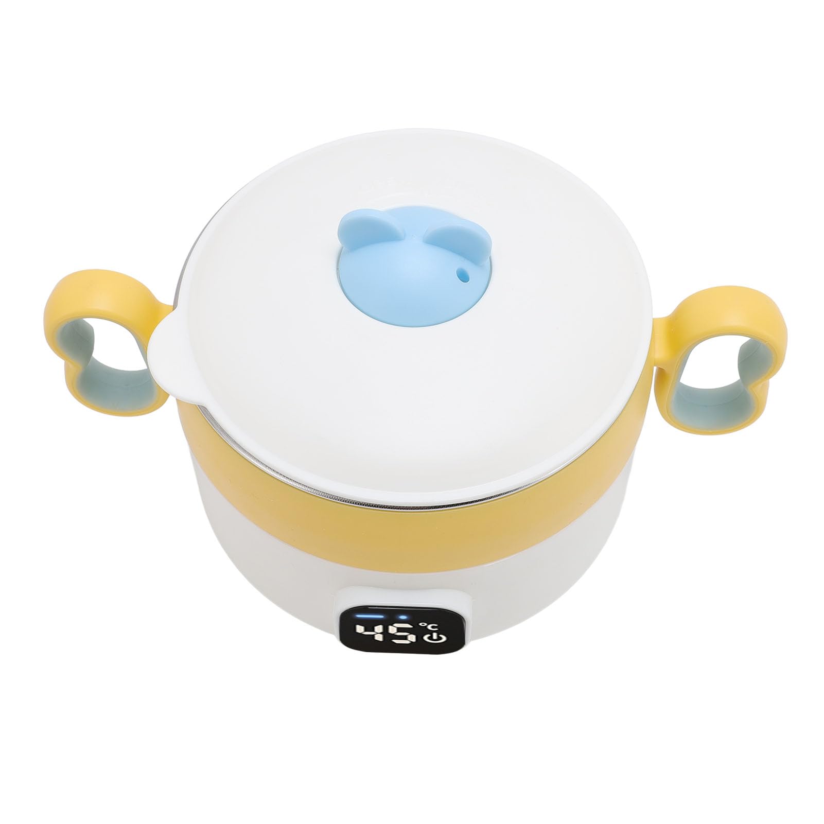 SIXRUN Contenitore per il Pranzo Isolato Termostato Intelligente Design Ciotola Riscaldante Elettrica per la Casa Ricaricabile 450 Ml