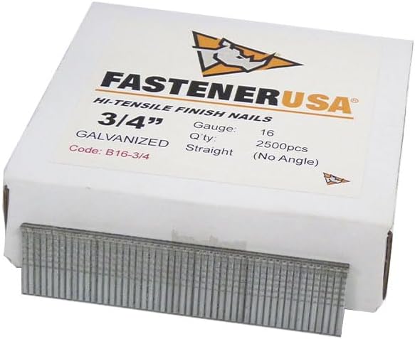 3/4" Finish Nails 16GA GALV 2,500ct