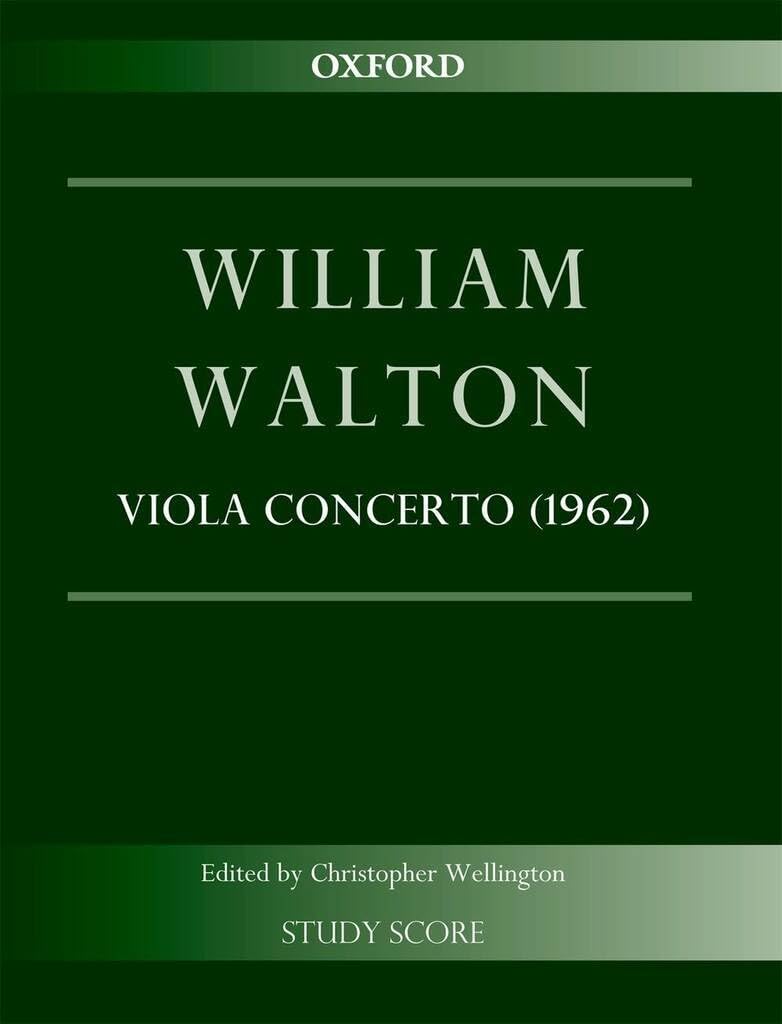 Concerto for Viola and Orchestra (1962) Study score Solo viola & orchestra Wa