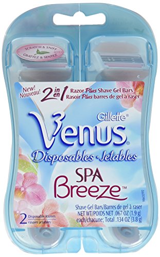 Gillette Venus Spa Breeze Disposable Women's Razor 2 Count