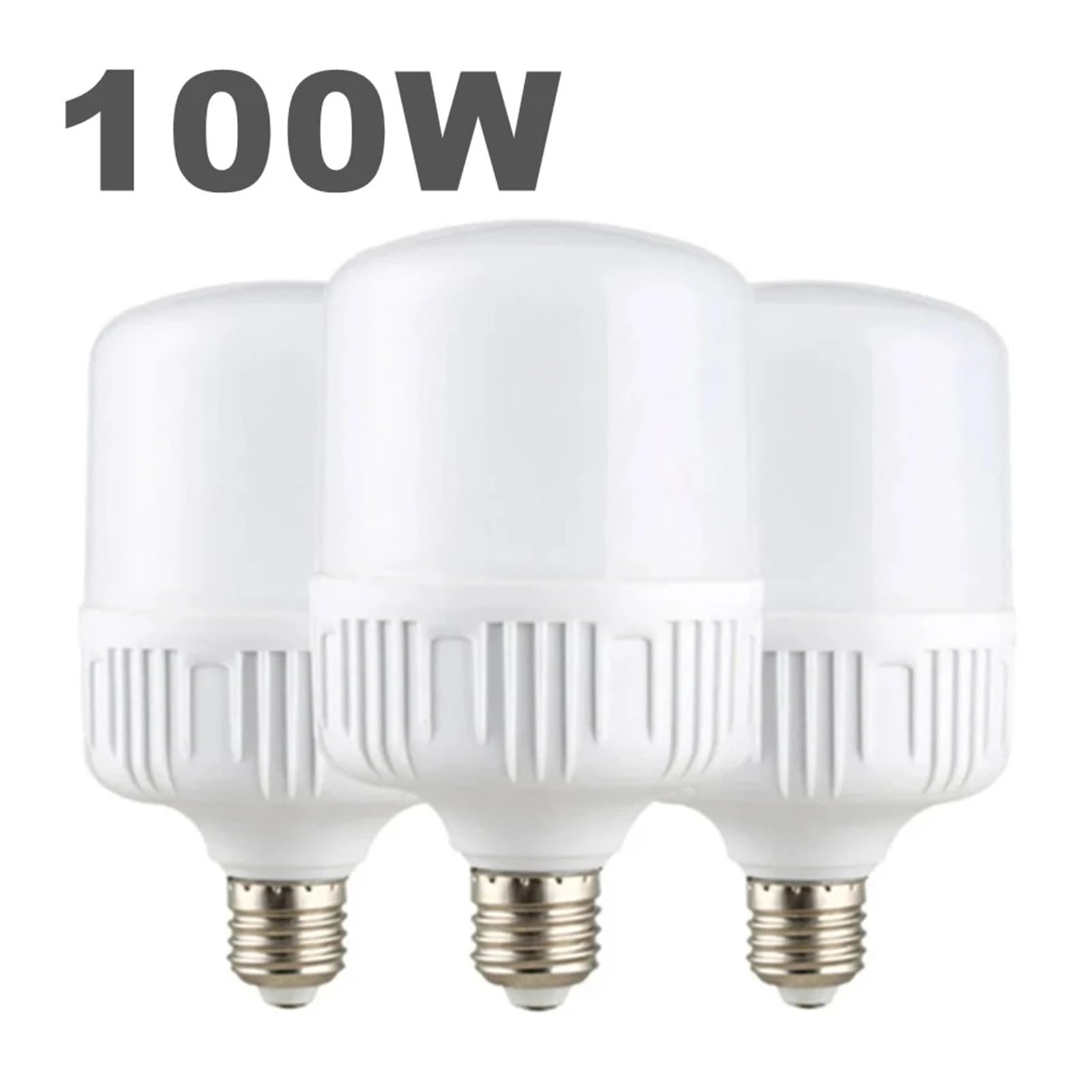 Genérico Bombilla LED E27 de 100 W con Rosca de 220 V, luz Blanca, protección Ocular, sin Parpadeo (40 W).