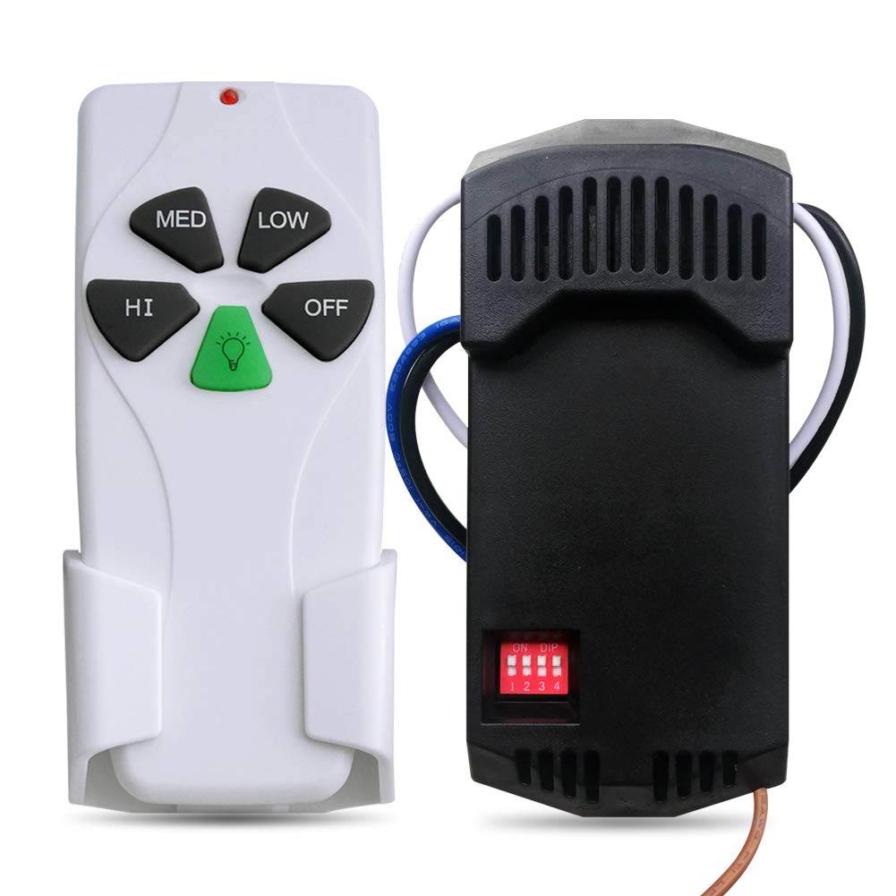 Universal Ceiling Fan Remote Control and Receiver Kit Replacement of