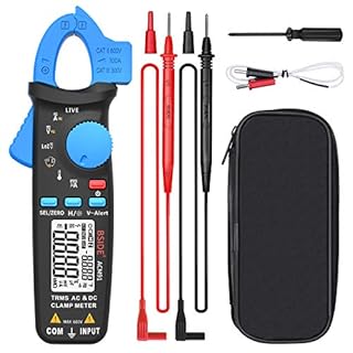 BSIDE ACM91 Pinza amperometrica AC DC 1mA TRMS Mini Tester Corrente di Dispersione 6000 Conteggi Multimetro Digitale Autorange di Temperatura Capacità Tensione Ohm Continuità NCV Milliampere per Auto