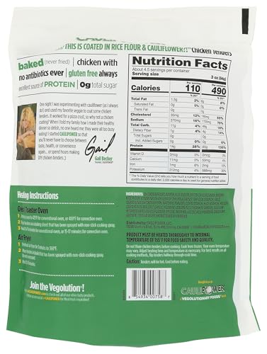 Caulipower 0854934007587 Cauliflower Breaded Chicken Tenders thumb #1