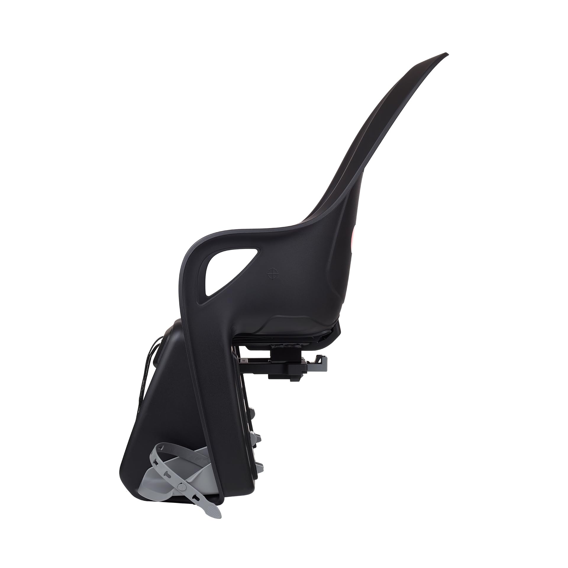 POLISPORT 8408300002 - Siège arrière KOARI pour vélo avec roues de 26'' à 29'' adapté aux enfants d'un poids maximum de 22kg avec ancrage sur le porte-bagages MIK-HD en Noir/Gris