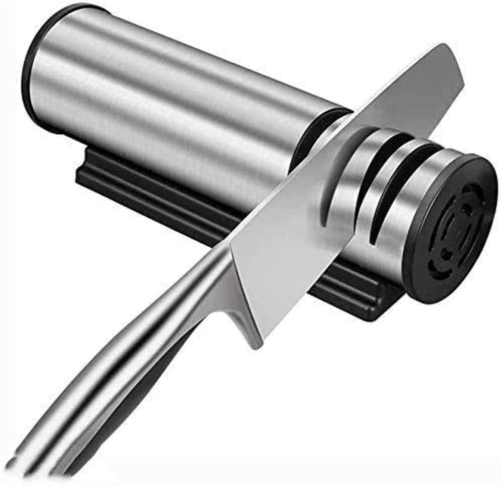 Electric Kitchen Knife Sharpener 3-Stage Chef Knife Sharpener to Restore Non-Serrated Knife Blades Quickly Safely and Easy to