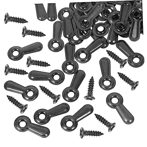 Image of POPETPOP 100pcs Picture Frame Backing Clips Turn Button Hardware for Easy Installation Frame Accessories for Crafting and Hanging Photos