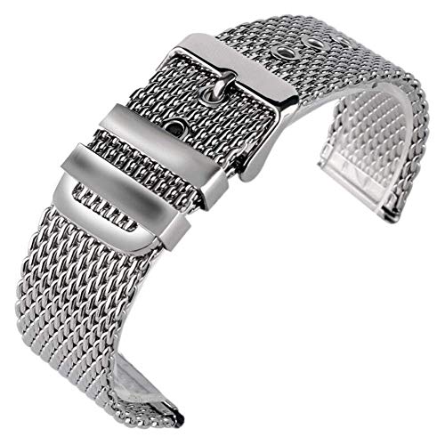 Bracelet de montre en maille acier pour adopter un style élégant du bureau aux soirées
