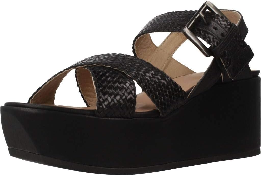 Geox Women's Platform Flatform Sandals, Black Black C9999, 7