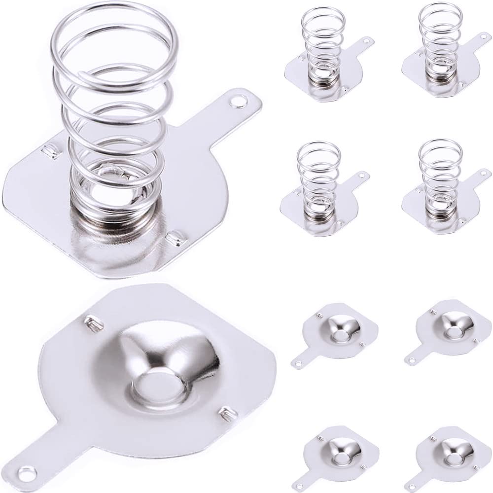 20pcs Battery Negative to Positive Conversion Spring Contact Nickeling Plate 16mmx16mm fit for 18650 Battery Holder