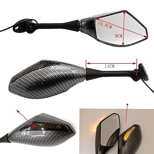 Rétroviseurs Moto Clignotant pour Remplacer Rétroviseur Triumph Abîmé - 3