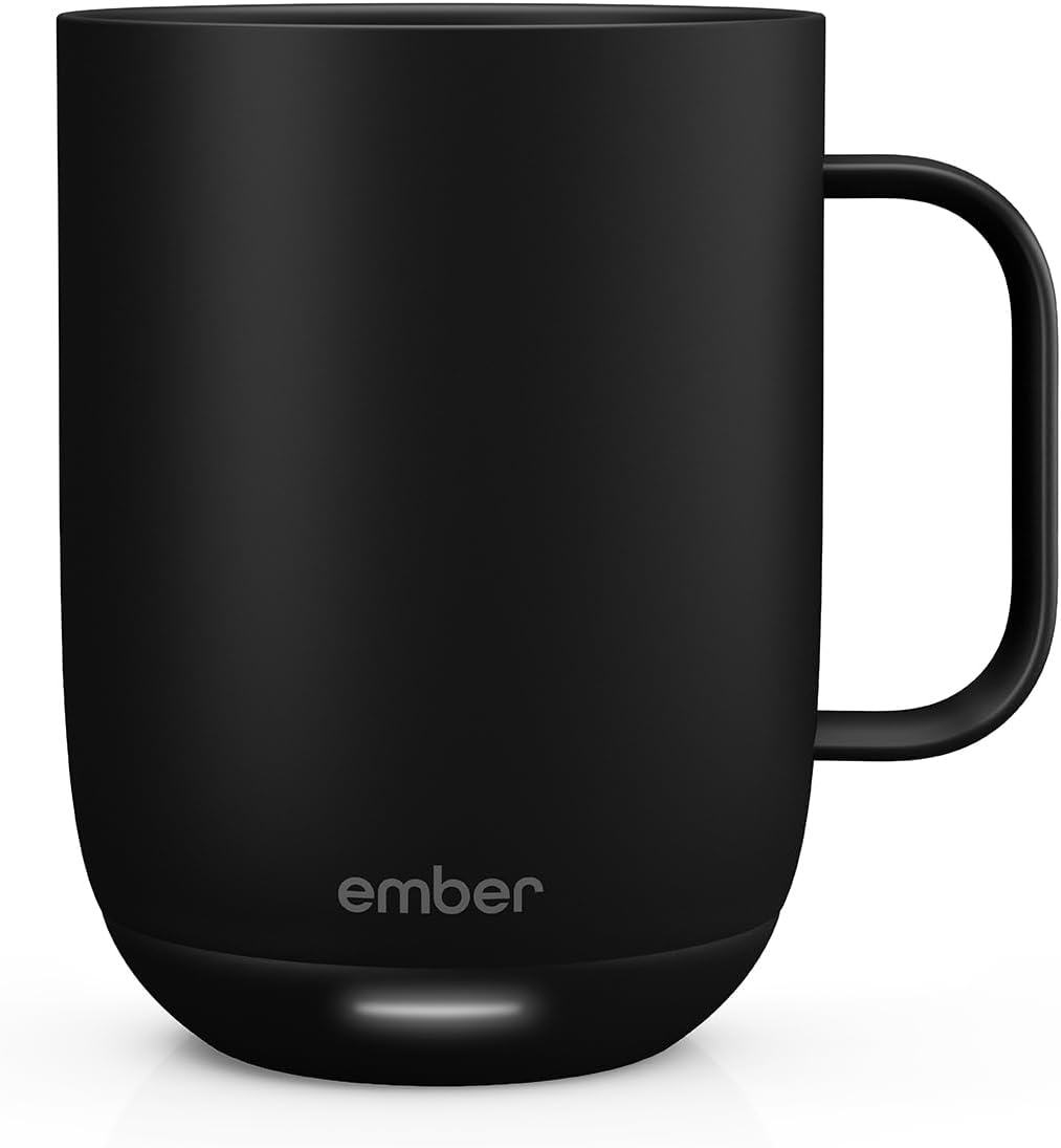Ember Temperature Control Smart Mug 2, 14 Oz, App-Controlled Heated Coffee Mug with 80 Min Battery Life and Improved Design, Black
