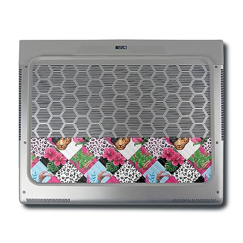 Image of MightySkins Carbon Fiber Skin Compatible with Alienware X16 R1 (2023) Full Wrap Kit - Cat Tile | Protective, Durable Textured Carbon Fiber Finish | Easy to Apply & Change Styles | Made in The USA