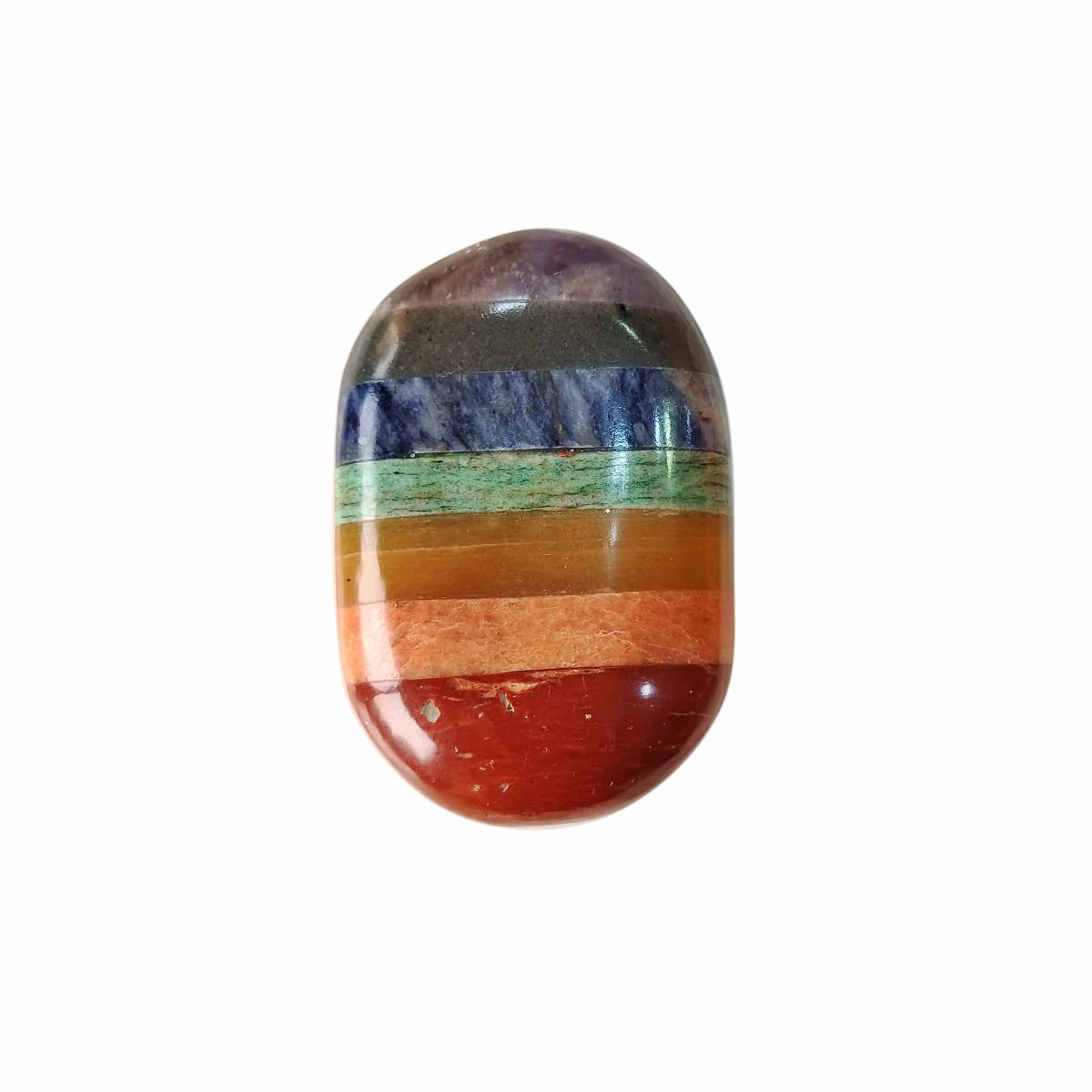 Pietre naturali di cristallo dei 7 chakra, per alleviare lo stress e l'ansia, pietra preziosa curativa AA, pietra di cristallo dei sette chakra, per yoga, meditazione, Reiki, Feng Shui, Medium,