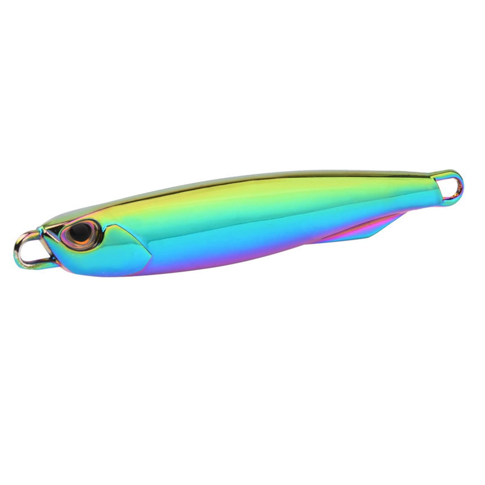 Generisch 8 Stück Metallguss Jigs Löffel Angelköder Angelgerät | Angelzubehör, einfach zu bedienen, 3D Augen, Angel Jigs, Köder für Süßwasser, Meerwasser, künstliche Köder