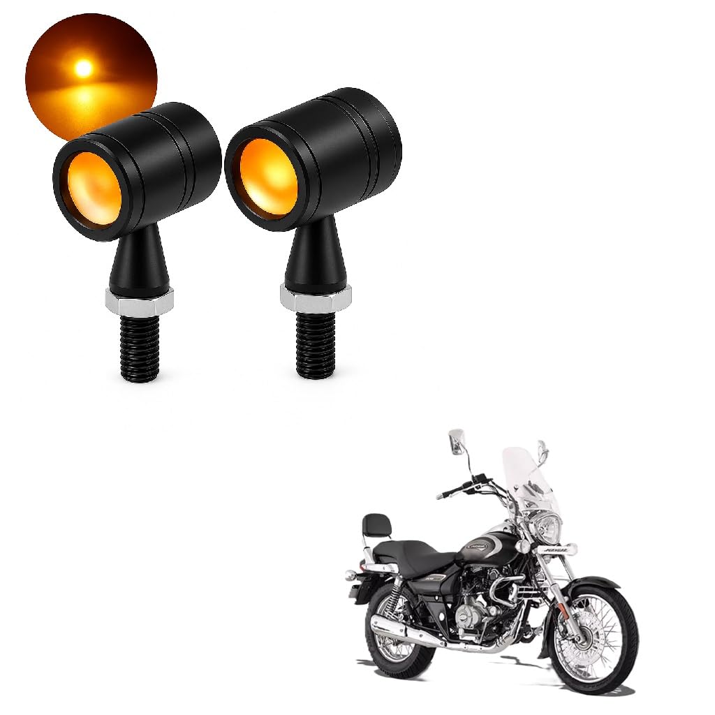2Pcs Waterproof Motorcycle LED Fork Turn Signal Indicators ? Amber Light | for Avenger Cruise 220 & Others Bike-picture-18