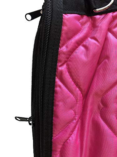 AJ Tack Wholesale Western Horse Saddle Carrier Cover Storage Travel Bag Padded Quilted Hot Pink - Thumbnail 4