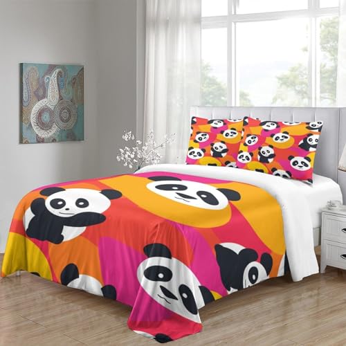 Housse de couette panda anti-acarienne grand lit finis les réveils difficiles - 5