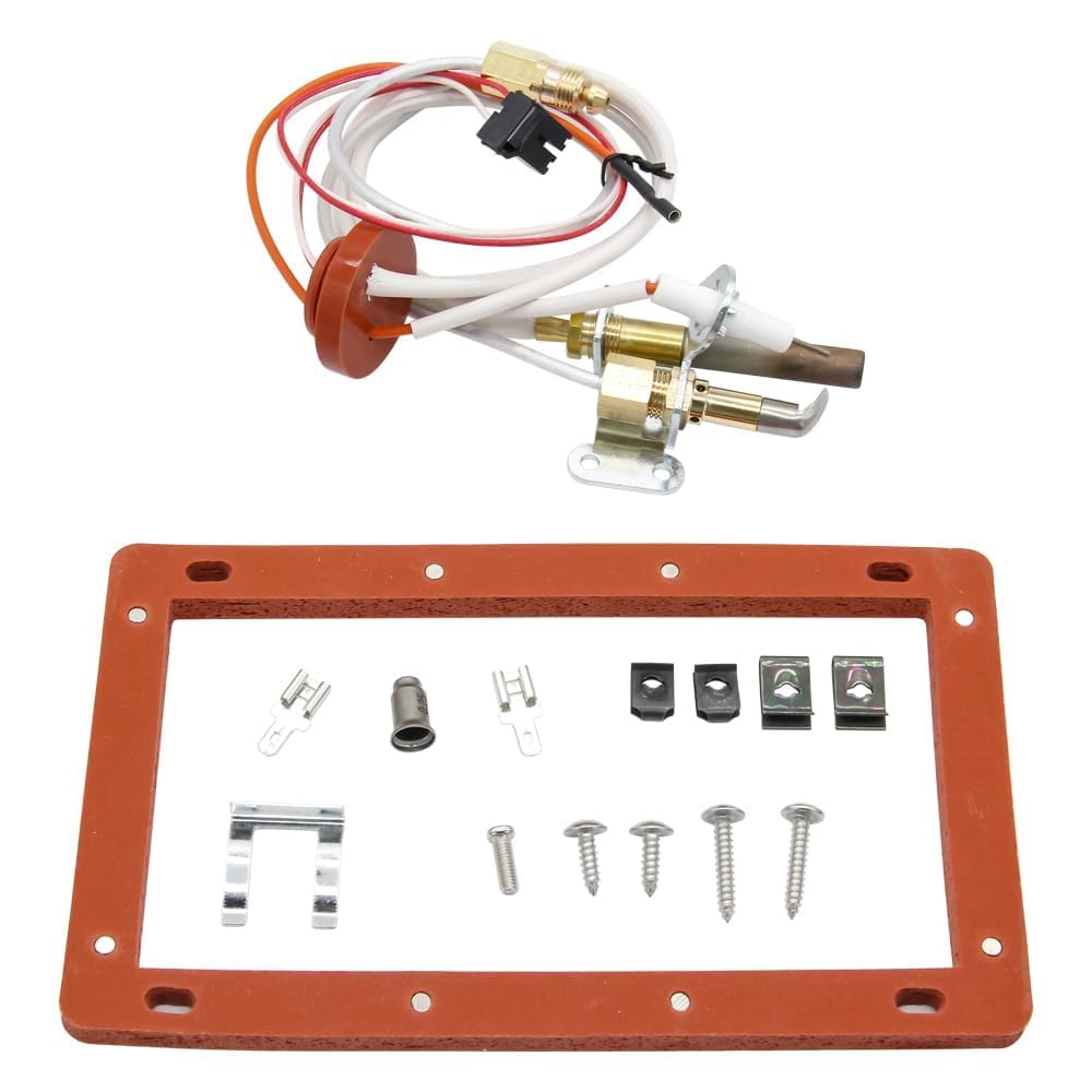 Kit de montaje de quemador piloto RURBRIN SP20824 para calentadores de agua Rheem Ruud y Richmond (gas natural con orificio LP). Reemplazar por SP20754, SP21058, SP21059, SP20800.