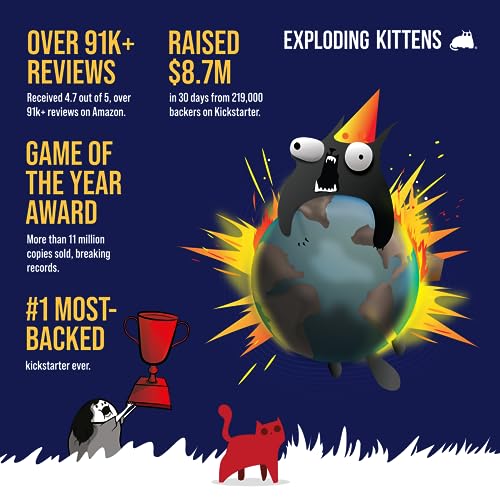 Exploding Kittens UK Edition, 2-5 Players, Age 7+ Card Game &mdash; image 7