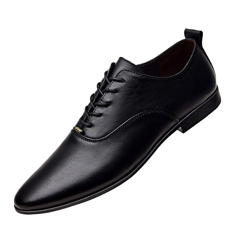 Men Casual Wedding Faux Patent Derby Shoe Men's Classic Business Formal Oxford Shoes