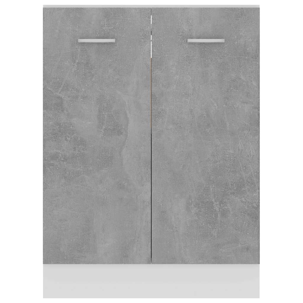 Armario bajo Lyon Gris Hormigón 60x46x81,5 cm Madera de ingeniería