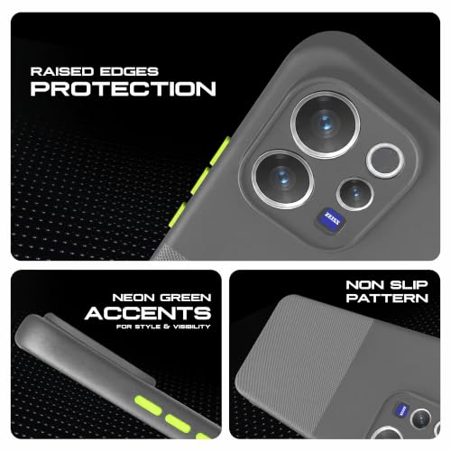 Image of AIBEX Premium Back Cover Case Compatible for Vivo V70 5G / Vivo V70 Elite 5G| Scratch & Drop Tested Shockproof Matte Texture Case with Soft Microfibre Lining | Slim Fit Cover with Anti-Scratch - Grey