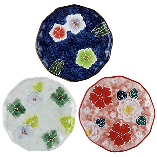 Keramik Dessertteller 3er Set Speiseteller Salatteller für Küche LIUCUON Cover