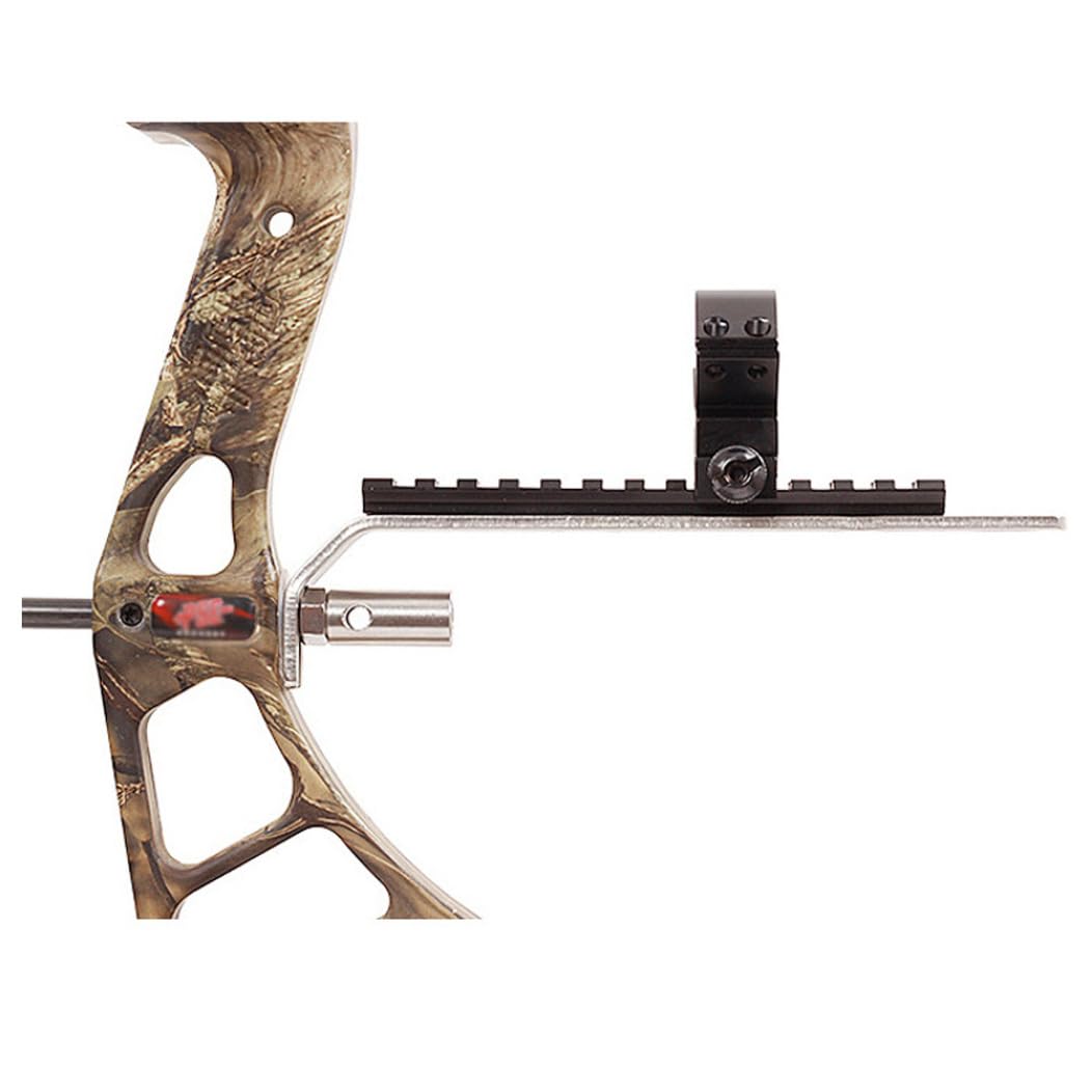 Soporte estabilizador de Metal Resistente para Linterna de Arco y Flecha, Accesorio para Tiro Nocturno con Arco Compuesto.