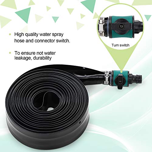 Trampoline Sprinklers for Kids, Trampoline Spray Water Park Fun Summer Water Toys Outdoor Toys for Toddlers Attach on Trampoline Safety Net Enclosure