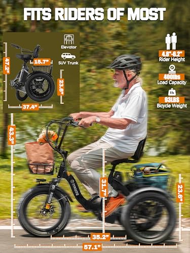 ESKUTE 1200W Folding Trike