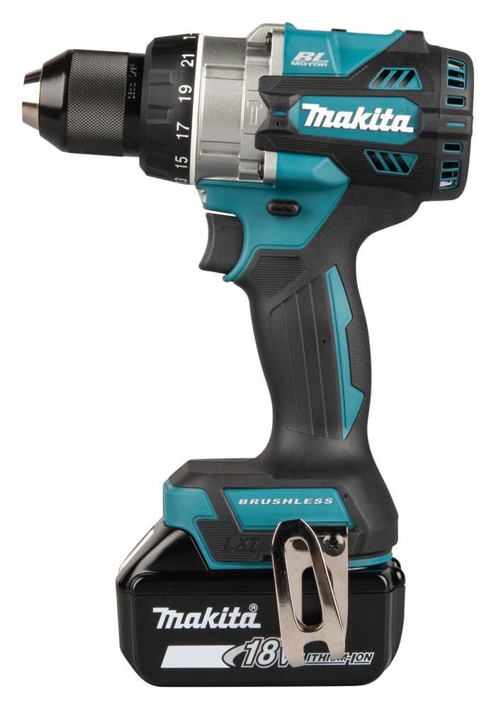 Makita DHP492Z 18V Li-Ion LXT Brushless Trapano combinato, batterie e caricabatterie non inclusi, blu/nero