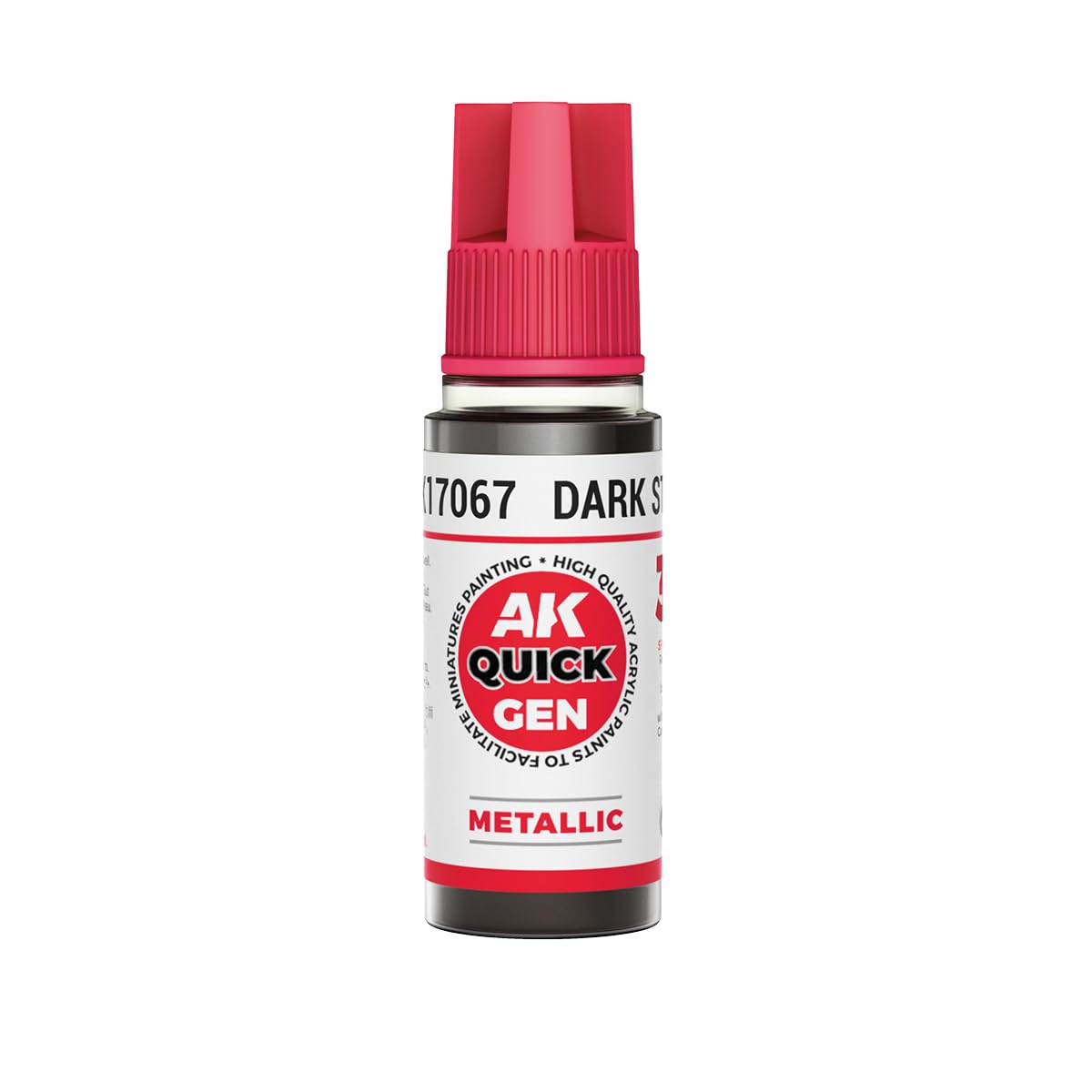 AK Interactive Quick Gen 17067 Dark Steel 18ml Acrylic Paint