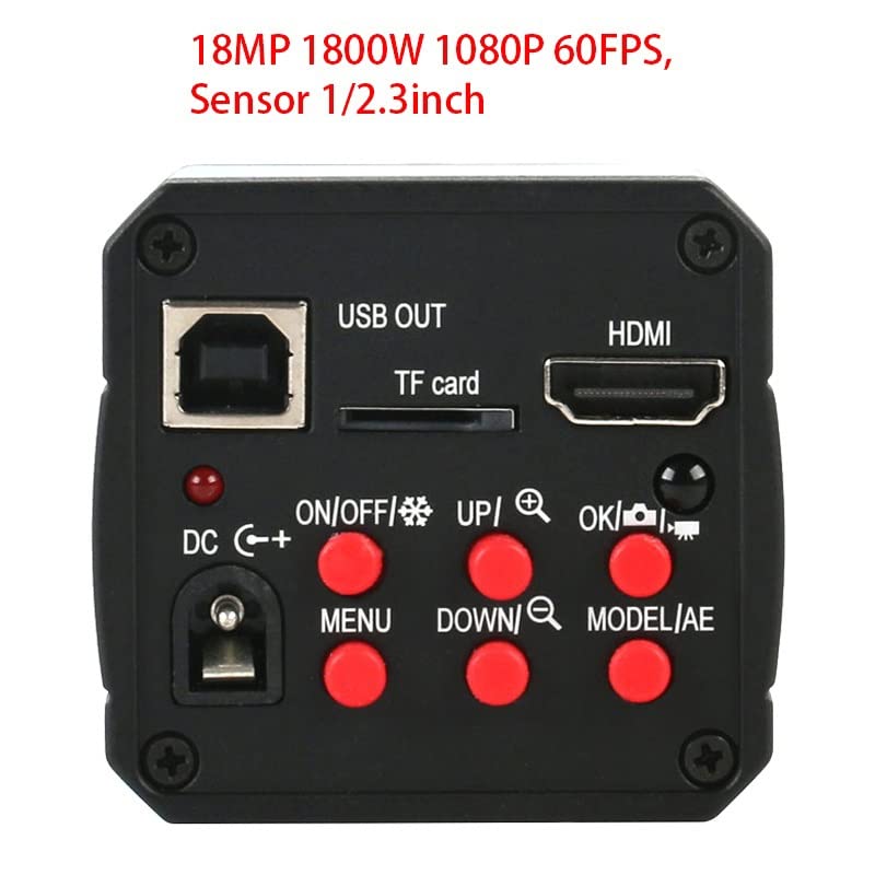 Microscope 18MP 1080P 60FPS HD HDMI USB Digital Industry Video Inspection Microscope Camera