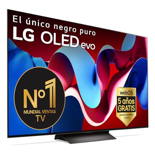 LG OLED65C45LA, 65', OLED 4K, Serie C4, 3840x2160, Smart TV, WebOS24, Procesador a9, Dolby Vision, Dolby Atmos, TV Gaming, 144 Hz, AMD FreeSync, Negro