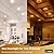 Amico 4 Pack 4 Inch 5CCT LED Recessed Ceiling Light with Night Light, 2700K/3000K/3500K/4000K/5000K Selectable Ultra-Thin Recessed Lighting, 10W=90W, 700LM, Dimmable Canless Wafer Downlight ETL&FCC