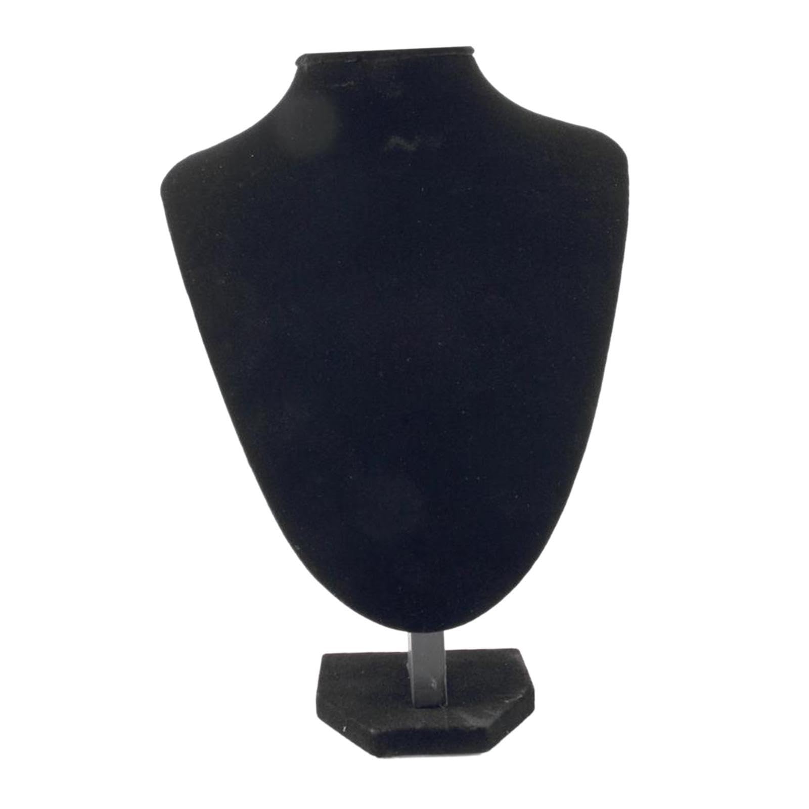 Twisaxc Black Pendant Chain Jewelry Bust Display Holder Wooden Eye-Catching Necklace Display Mannequin For Retail Home And Much More. Jewelry Bust Favorite, 29X21cm