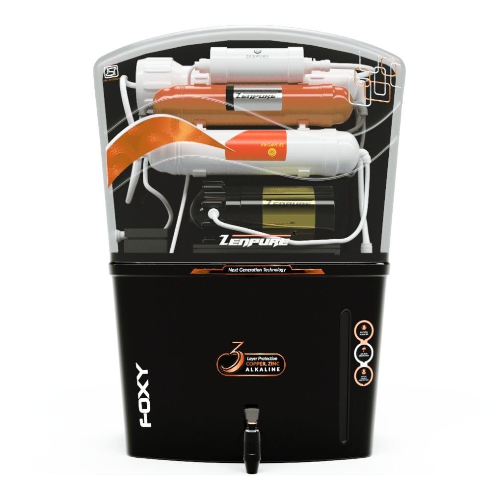 Zenpure Foxy 15 Litre RO+UV+UF+ALKALINE+TDS Adjuster Pure Copper Water Purifier Dispenser Machine (With Free Pre Filter and TDS Meter) (B0CZLPHW1Q) Amazon Price History, Amazon Price Tracker