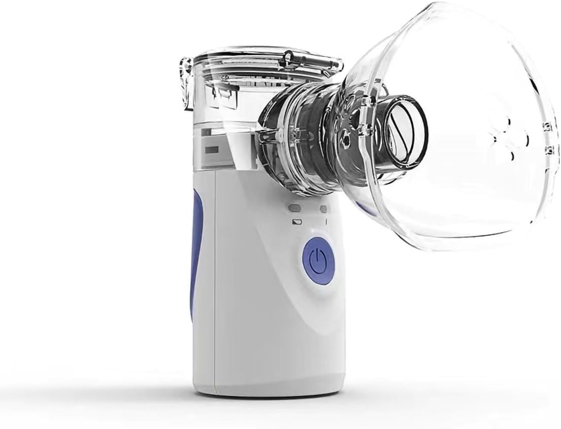 Portable Nebulizer for Kids and Adults with 2 Inhalation Masks and 1 Oral B UC Cal Humidifier, Ultrasonic Silent Nebulizer, Usable via USB Cable M02NEB305