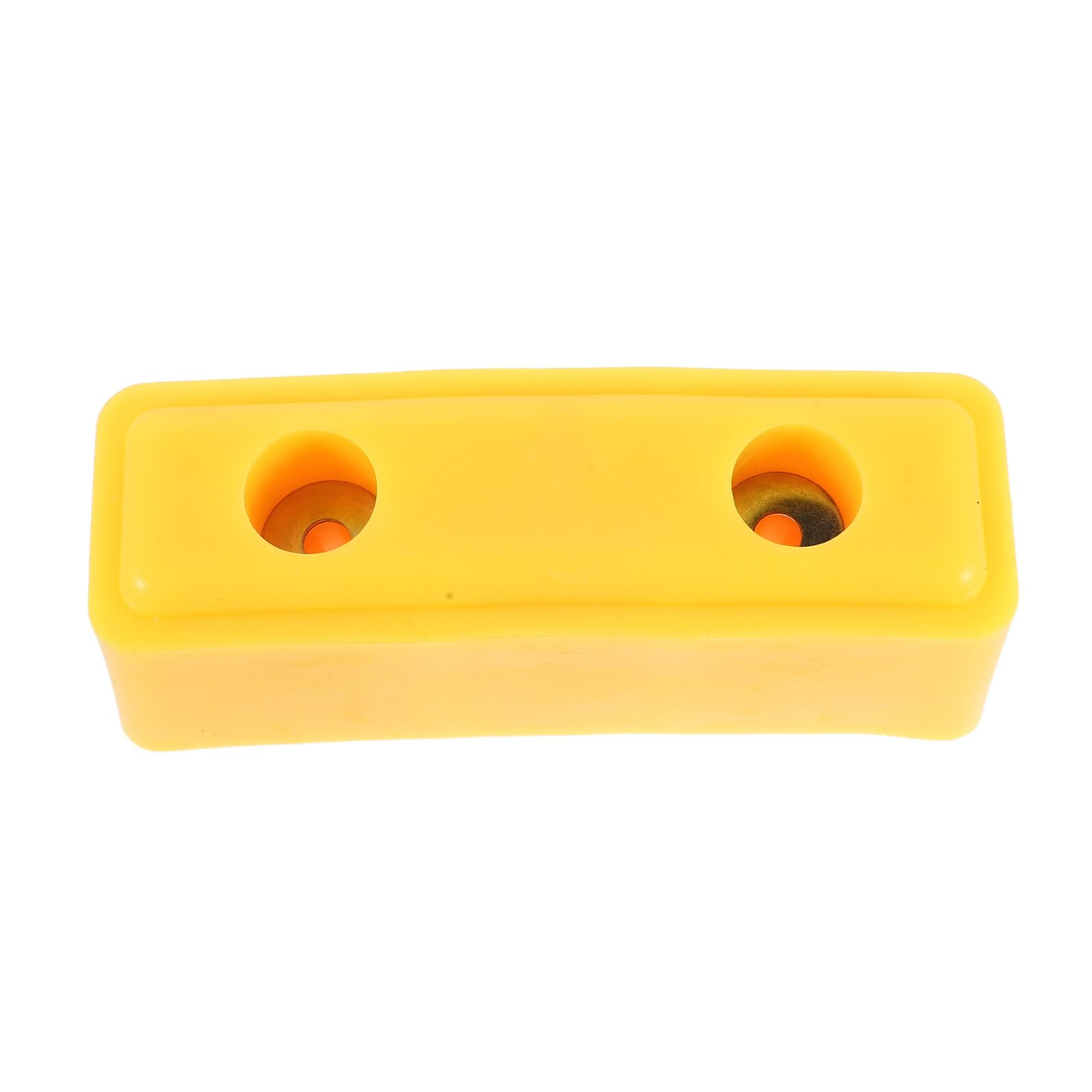 Protection Pare-Choc Camion en Caoutchouc Jaune 23 Cm, Coussinet Anti-Collision Robuste et Résistant aux Intempéries pour Remorque, Bloc Amortisseur de Choc Solide
