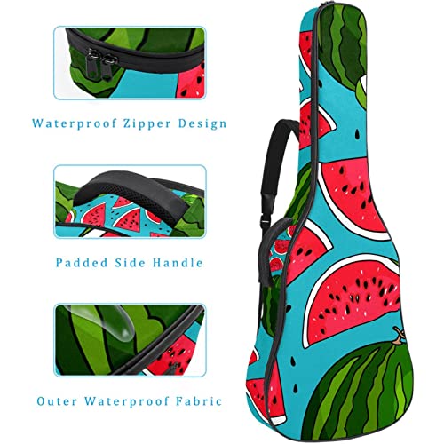 Housse de transport étanche pour guitare avec bandoulière réglable Motif floral Bleu/papillon Noir, Multicolore 08, 42… - Les Beatles, Paul McCartney, John Lennon, RIngo Starr, George Harrison Housse de transport étanche pour guitare avec bandoulière réglable Motif floral Bleu/papillon Noir, Multicolore 08, 42… – Image 5